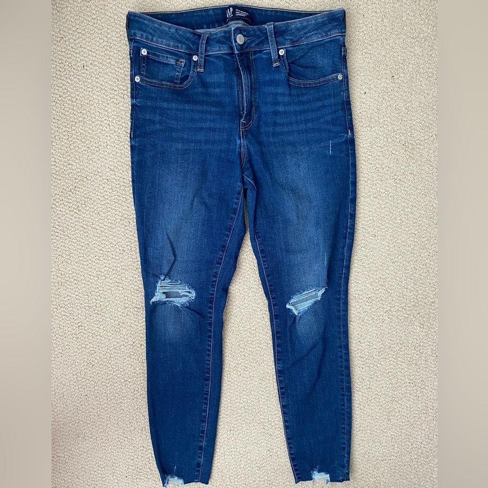 Ripped Jeans: Brand: Gap Color: Blue Size: 12/31